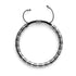 Serpentine | Grey and Silver Hematite x Silver | Wave Bracelet